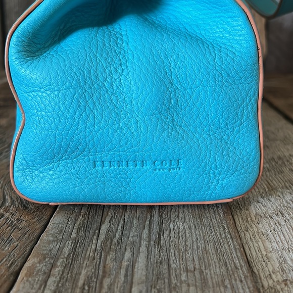 Kenneth Cole Turquoise Leather Handbag - Picture 6 of 12